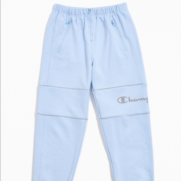 Urban Outfitters Champion Blue Reflective Jogger Pant and Hoodie Sweatshirt - Picture 3 of 3